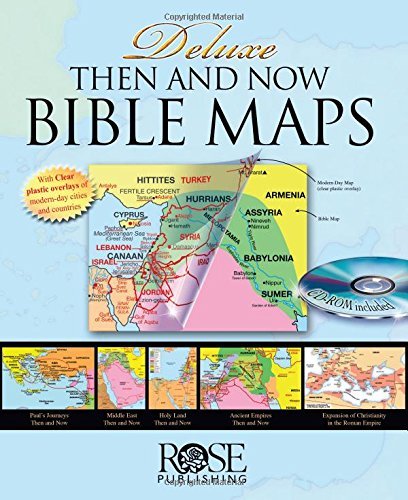 Deluxe Then and Now Bible Map Book with CD-ROM Rose Publishing